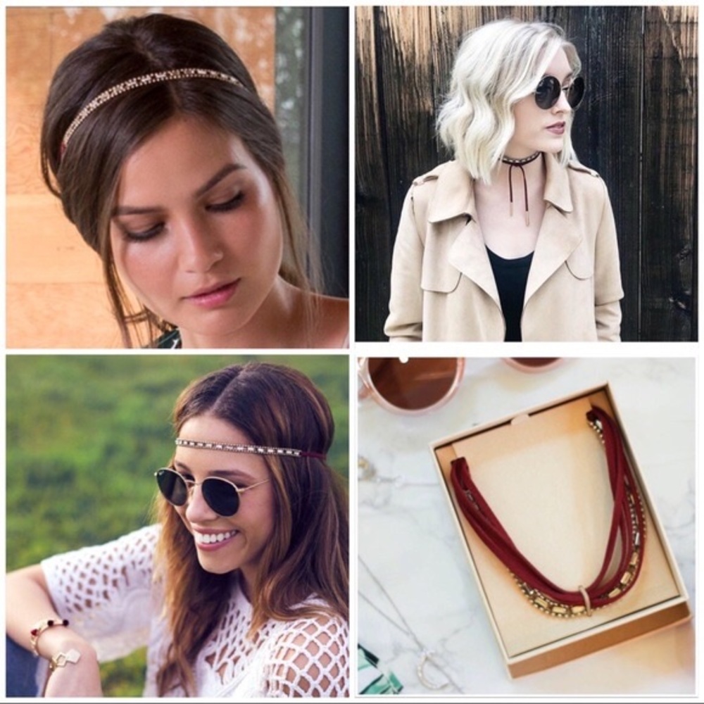 NWOT Jen Atkin x Chloe + Isabel Headwrap & Choker